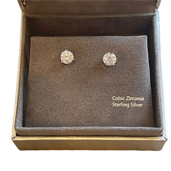 Nordstrom Jewlery Women's Silver Cubic Zirconia Earrings - Picture 4 of 7